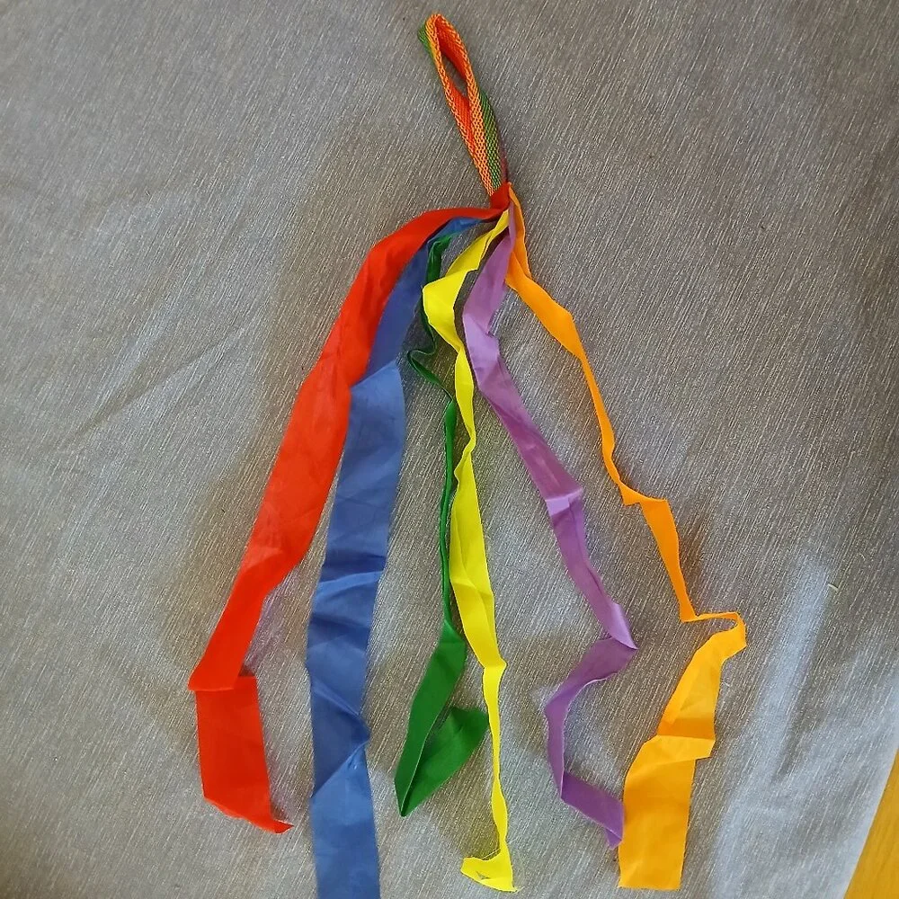 Rainbow Dance Ribbon x 12 + 2 Scarves